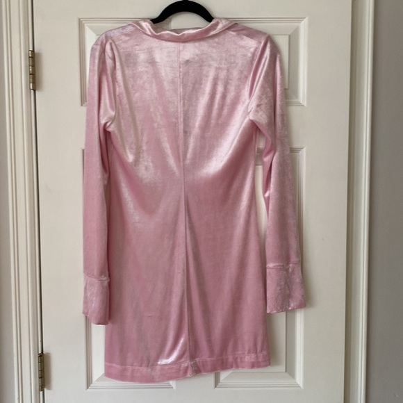Free People Shayla Velvet Mini Dress in Pink - Picture 6 of 7